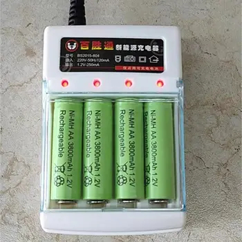 1.2 V AA 3800mAh NI-MH Baterijas+AAA baterija 3000 mAh Rechageable baterijos NI-MH 1.2 V AAA baterijos