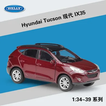 1:36 Hyundai Tucson IX35 Lydinio Automobilio Modelį Metalo Modelio Transporto priemonių Su Mažmeninės langelyje