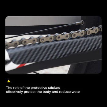 1 VNT anti-scratch dviračių lipnios grandinės odos lipdukas sulankstomas rėmas priežiūra bendrieji vandeniui ir anti-scratch