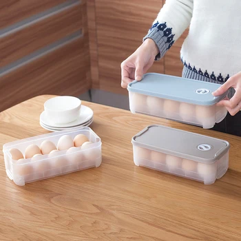 10 Tinklelis Kiaušinių Dėžutės Šaldytuvas Talpinimo Virtuvės Maisto Konservavimo Laikymo Dėžutė Kiaušinių Stovas Portable Home Maisto Produktų Laikymo Šaldytuve