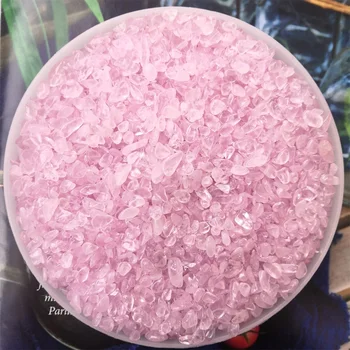 100g 5mm-7mm Pink Rose Kvarco Kristalo Žvyro Natūralių Ir Mineralinių Akmenų Raganavimas Prekių Feng Shui Akvariumo Dekoracijos