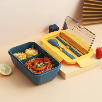 1100ML Sveikas Medžiagos Nešiojamų Bento Box Ekologinio Draugiškas Sandarus Maisto Užkandžių Dėžutė, Mikrobangų Pietūs Lauke Vaikams Mokykloje Vaikai