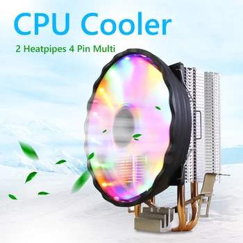 12cm CPU Aušintuvo Silent RGB 2/4/6 Vario Vamzdis Heatpipe Aušinimo Ventiliatorius 