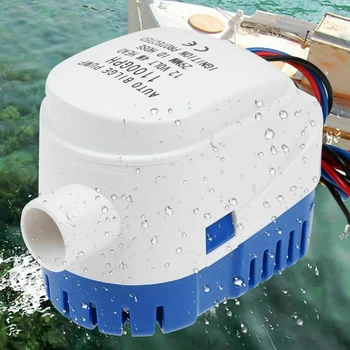 12V 1100GPH Jūrų Laivu Automatinė Triumo Vandens Siurblys RV Automatinis Povandeninis Siurblys