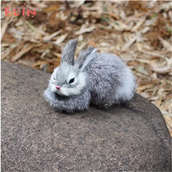 15CM Mini Mielas Triušiai Pliušiniai Žaislai Kailio Tikroviška Gyvūnų Easter Bunny Modeliavimas Rabbit Žaislas Modelis Gimtadienio Dovanų Dekoravimas