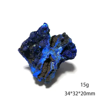 15g B5-1a Natūralaus Malachito ir Azurite Mineralinių Kristalų Mėginių Iš Anhui Provincijoje,Kinija