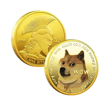 1pc Dogecoin Progines monetas, Sidabrą, Doge Monetos 2021 Limited Edition Kolekcines