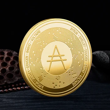 1pc Padengti Cardano ADA Monetos Cryptocurrency Fizinio Meno Kolekcija, metalas, moneta Ethereum Progines