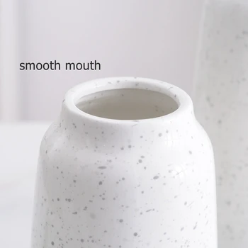 1pc Spalvotų Keramikos Vaza su Virve Dizainas Baltas Pilka Gėlių Vaza Namų Puošybai Gėlių Konteinerių Puodą