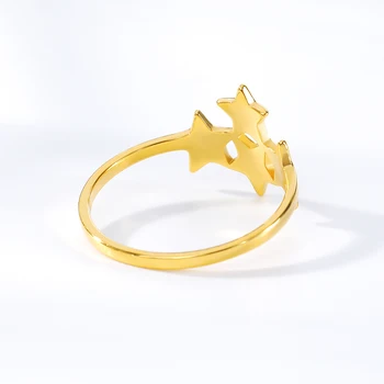 2019 Naujas Nerūdijančio Plieno Žiedai Moterų Klasikinis Star Aukso Skiedra Spalvos Žiedas Mados Šalis Vestuvinis Žiedas Juvelyriniai Dirbiniai Dovanos
