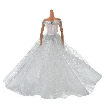 2021 Fantazijos Handmake Princesė Vestuvių Suknelė Lėlės Vestuvių Suknelė Serija-1 Drabužių Lėlėms Padažu Mergina Dovanų Naujus