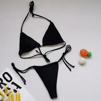 2021 Moterų Bikinis Nustatyti Micro maudymosi Kostiumėliai, Tvarstis Kieto Dviejų dalių maudymosi kostiumėlį, Bikini Plaukimo Paplūdimio Seksualus Biquini Moteris