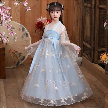2021 Naujas Hanfu Vaikams Drabužių Kinų Stiliaus Fėja Dress Festivalio Mergaičių Kostiumai Mados Patogus Suknelės