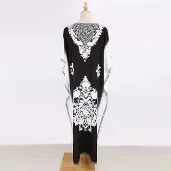 2021 Naujas Juodos ir Baltos spalvos Nustatymo Paplūdimio Suknelė Prarasti Didelio Dydžio Suknelė Bikini Padengti Iki Saulės Megztinis Suknelė Didmeninės
