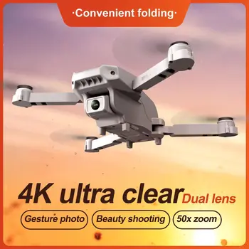 2021 NAUJAS KK5 Mini Drone 4k HD Drone Plataus Kampo Kamera 1080P WiFi fpv Sulankstomas Quadcopter Begalvis Režimas Sekite Mane Sraigtasparnis Žaislai