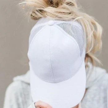 2021 nauji plaukai surišti į uodegą beisbolo kepuraitę vasaros moterų reguliuojamas black hat nepatogus bžūp atsitiktinis medvilnės mergina Snapback akių bžūp