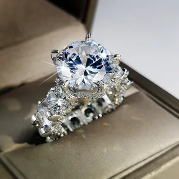 2021 Naujų karšto pardavimo žiedas populiarus Europoje ir Amerikoje tauriųjų princesė žiedas su cirkono žiedas papuošalai dovana moterims vestuves