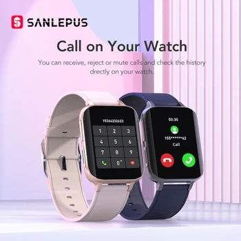 2021 SANLEPUS Naujas Smart Watch Vyrai Moterys Paskambinti Žiūrėti Vandeniui Smartwatch MP3 Grotuvo KOLEGA 