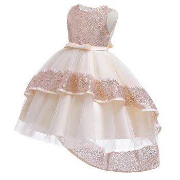 2021 Vasaros Baby Girl Dress Gimtadienis Vaikams Suknelės Mergaitėms, Vaikams, Gėlių China Pegeant Princesė Suknelė Šalis Vestuvinė Suknelė