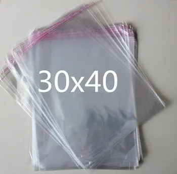 30x40cm dydžio skaidrūs uždaroma celofano/BOPP/plastiko maišą skaidrus Opp lipnios sandarinimo iš plastiko, sandėliavimo krepšys