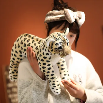 39/48/58cm Puikus Modeliavimo Tigras/Liūtas/Leopard Pliušiniai Žaislai Mielas Įdaryti Minkštas Realus, Pavyzdžiui, Gyvūnų Lėlės Vaikų Vaikai Dekoro Dovanos