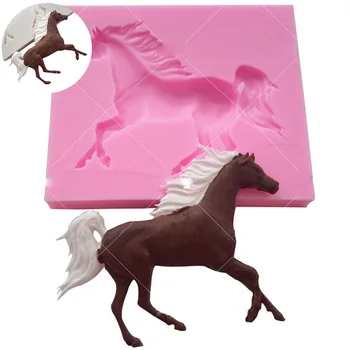 3D Arklių Silikono Formos Tortas Pelėsių Minkštas Tortas Dekoravimo Saldainiai Molio Šokolado, Muilo Formos Kepimui