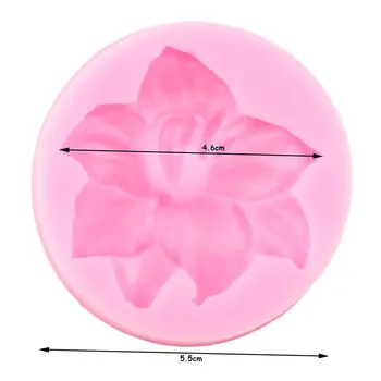3D Gėlė Silikoninė Keksiukų Formų Topper Minkštas Pelėsių Kūdikio Gimtadienio Tortas Dekoravimo Priemonės, Saldainiai Molio Šokolado Gumpaste Liejimo formos