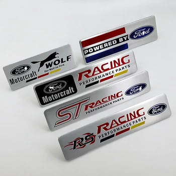 3D Metalo ST, RS Racing Logotipas Ženklelis Automobilių Lipdukas 
