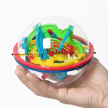 3D Stebuklinga Perplexus Labirintas Kamuolys Intelektas Kamuolys Valcavimo Kamuolys Puzzle Kubeliai Žaidimas IQ Įspūdį Juokinga Balansas Švietimo Žaislai Vaikams