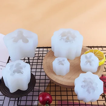 3D Sultingi Augalai Minkštas Pyragas Silikono Formos 