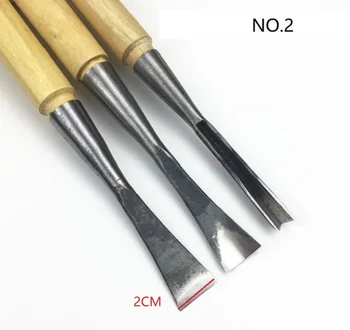 3Pcs/set Roughing peilis Chisel ( Plokščias Apvalus Trikampis combinat ) Medienos Kaltai Woodcut Peilis Drožyba Tuščią Įrankiai