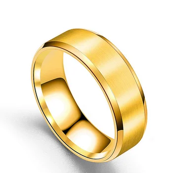 4 Spalvų Modeliai Žiedas Juoda, Nerūdijančio Plieno Žiedas Sklandžiai Paprastas Vestuvių Porų Žiedus Bijouterie, Vyras ar Moteris, Dovana