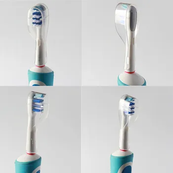 4PCS Kelionės Elektros dantų šepetėlį Ilgos Galvutės Dangtelio Oral B 