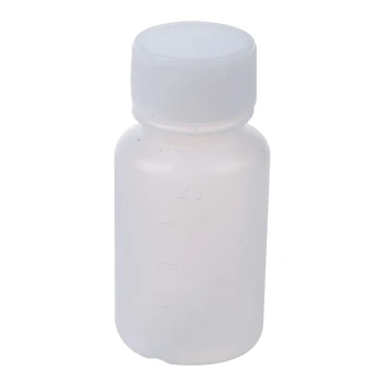 5 vnt 20ml Baltas Mini Kelionės Tuščių Plastikinių Alkoholio Butelis
