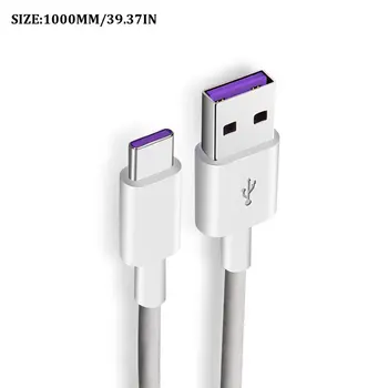 5A USB C Tipo Kabelis USB 3.1 Greitas Įkroviklis Duomenų Tipas-C Sidabro Apkrauna Kabelis USB C Laidą 
