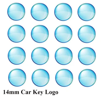 5vnt/daug kaip 14mm Epoksidinės Dervos automobilio raktas fob Logotipas ženklelis KD Nuotolinio Automobilio raktas Epoksidinės logotipas