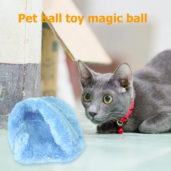 5x Patvarumo Juokinga Bite Girgždėti Menkniekis Pet Elektros Žaislas, Automatinė Šuo, Katė Interaktyvių Grindų Clean Magic Roller Ball