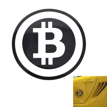6.3*6.3 Didelis Bitcoin Automobilių Lipdukas Cryptocurrency Blockchain Laisvės Vinilo Lipdukas Automobilio Lango Lipdukas