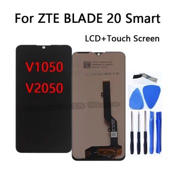 6.49-colių ZTE BLADE 20 Smart V1050 LCD Ekranas Jutiklinis Ekranas skaitmeninis keitiklis asamblėjos ZTE blade 20 smart V2050 LCD remontas, dalys