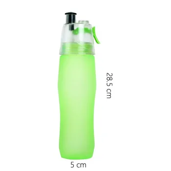 740ML Šveitimas Sporto, Vandens Butelis Nešiojamų Plastikiniai Purškimo Butelis Sandarus Kelionės Taurės Candy Spalva Joga, Kempingas Geriamojo Įrankiai