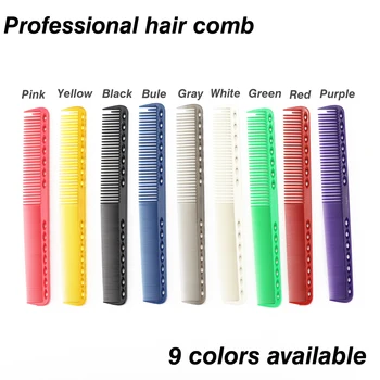 9 spalvų profesionali plaukų šukos, kirpykla, plaukų pjovimo teptuku, anti-static susietumas pro salonas, plaukų priežiūros, formavimo priemonė