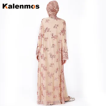 Abaja Suknelė Moterims, Maroko, Indijos Musulmonų Juostelės Nėriniai-up Etninės Maxi Ilgas Vestidos Suknelė Dubajus Šalies Islamo Kaftan turkijos Femme