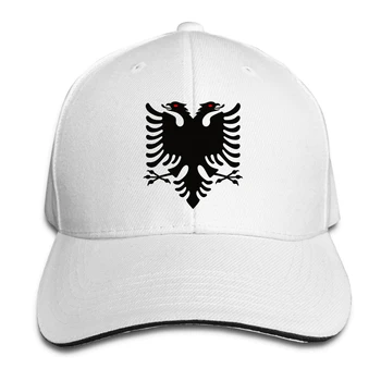 Albanija albanijos Vėliava mans moteriški Madingi kvėpuojantis Beisbolo kepuraitę