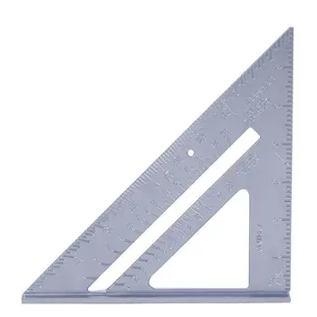 Aliuminio Lydinys Matavimo Liniuotė 7 Colių Greičio Kvadrato Stogų Trikampio Kampas Matlankis Sieniniai Matavimo Įrankiai