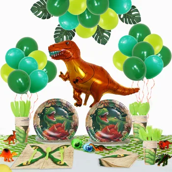 Aliuminio plėvelė latekso turas dinozaurų balionas gimtadienio scenos dekoravimo, kūdikių dušas, balionus, gimtadienio apdaila