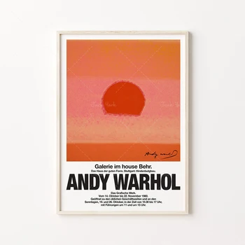 Andy Warholas Saulėlydžio, Warhol Art Print, Andy Warholo Plakatų, Spausdinimui Warholas, Warhol Saulėlydžio Spausdinti, Saulėlydžio Sienos Menas, Pop Art