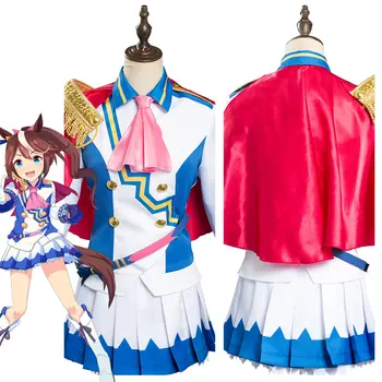 Anime Umamusume Gana Derby Tokai Teio Cosplay Kostiumas Sailor Elegantiška Suknelė Vienodų Kostiumų Outfies