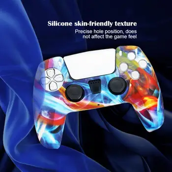 Anti-slydimo Minkšto Silikono Padengti Playstation 5 Valdytojas Odos Apsauga Atveju PS5 Gamepad Controle