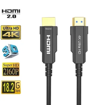 AOC HDMI Optinio Pluošto Kabelio Ultra HDR 2.0,Paramos 4K 3D 2160P 18 Gb / s HDTV Splitter Extender Adapteris