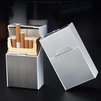 Asmenybės Kūrybos Aliuminio Rūkymas Cigarečių Atveju, Mados Vyrų Cigarų Tabako Savininko Kišenėje Dėžutės Saugojimo Konteineris Dovanų Dėžutėje